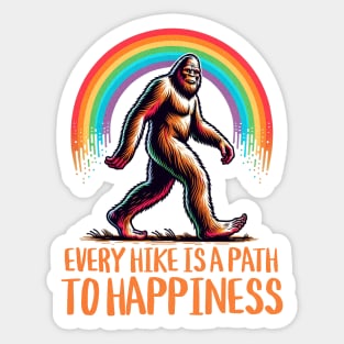 Every Hike Is A Path To Happiness Sticker